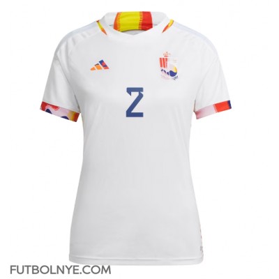 Camiseta Bélgica Toby Alderweireld #2 Visitante Equipación para mujer Mundial 2022 manga corta
